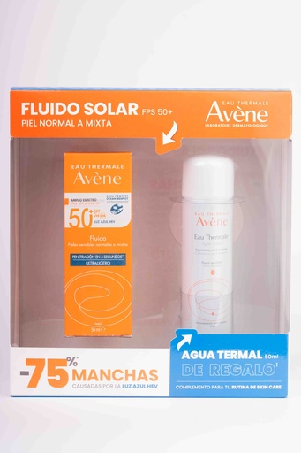 [900270] KIT A FLUIDO S/C 50+ 50ML+ AGUA TERMAL 50ML